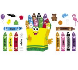 Colorful Crayons Bulletin Board Set